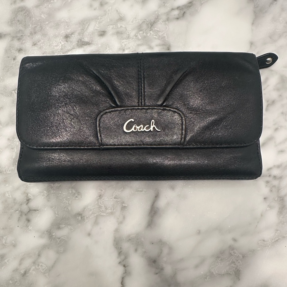 Coach Black Leather Wallet